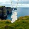 Kilkenny Silver Map of Ireland Necklace - Silver KS1036