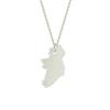 Kilkenny Silver Map of Ireland Necklace - Silver KS1036