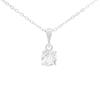 Kilkenny Silver Single Cubic Zirconia Stone Necklace – Silver L3271SIL