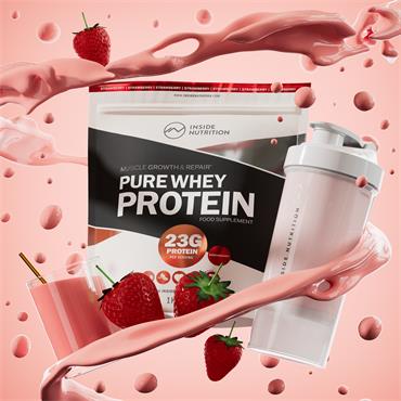 Inside Nutrition Whey Protein Powder 1kg – Strawberry