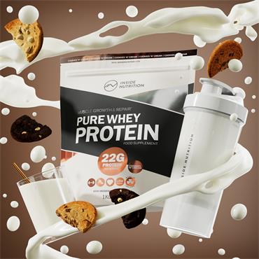 Inside Nutrition Whey Protein Powder 1kg – Cookies & Cream