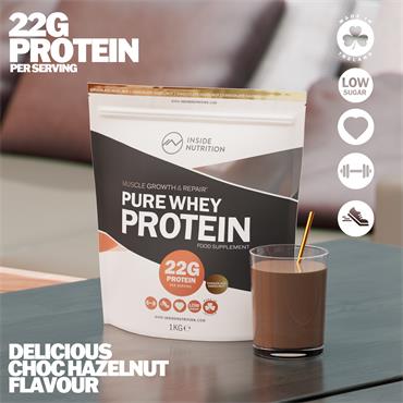 Inside Nutrition Whey Protein Powder 1Kg – Chocolate Hazelnut