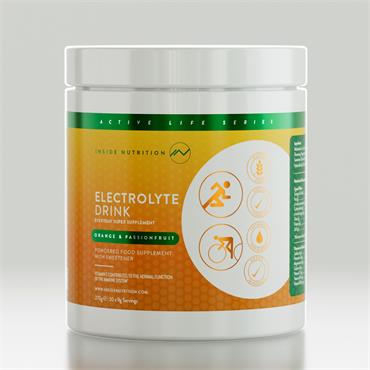 Inside Nutrition Electrolyte Drink Orange & Passion Fruit 270g