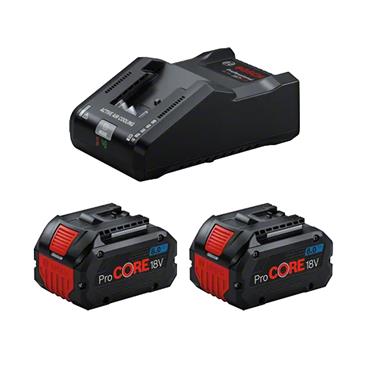 Bosch Starter Kit - 2 X PROCORE18v 8.0Ah  + GAL18V160 - 1600A02T5S