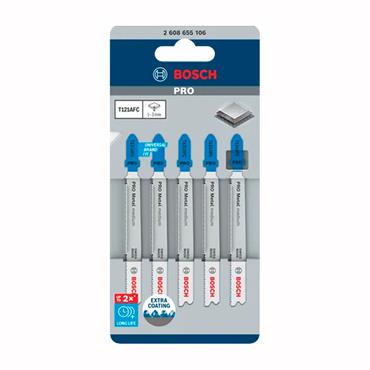 Bosch T121AFC  - PRO Metal Medium - Jigsaw Blade - 92mm - 5pcs - 2608655106