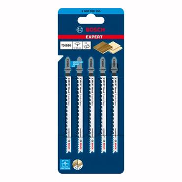 Bosch T308BO  - EXPERT Wood 2-side Clean - Jigsaw Blade - 5pcs - 2608900555