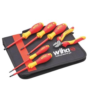 Wiha Electricians VDE S/Driver & Plier Set - 47041