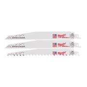 Milwaukee SAWZALL Blade Sets - Wrecker 230 X 7/11 TPI - 25pcs - 48008706