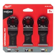 Milwaukee Multi Tool Wood + Metal Blade Set - 5pc - 48906115