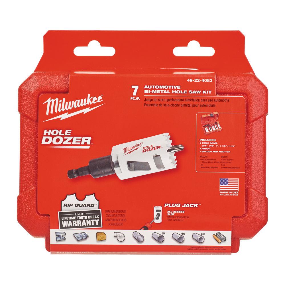 Milwaukee (7 Piece) Hole Dozer Holesaw Set Powertool.ie Ireland