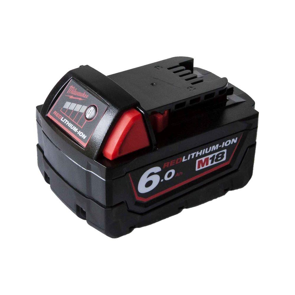 Milwaukee 18v 6.0Ah Red Lithium-Ion Battery - M18B6 - 4932451244 | Powertool.ie | Ireland