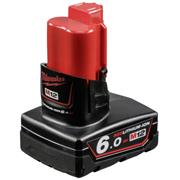 Milwaukee 12v 6.0Ah Red Lithium-Ion Battery - M12 B6 - 4932451395