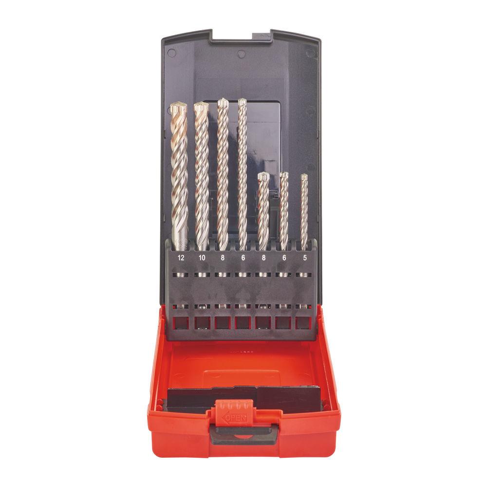 Milwaukee Drill Bit Set 7pc MX4 SDS+ 4932451464 Powertool.ie