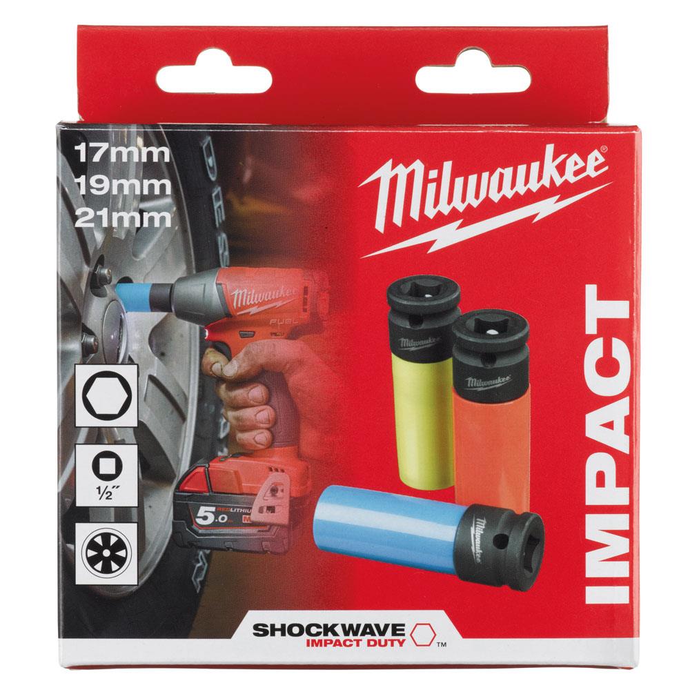 MilwaukeeHex SocketAutomotive Socket Set3Pc4932451568 Powertool.ie Ireland