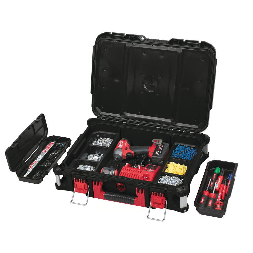 Milwaukee PACKOUT Modular Toolbox Storage System 400 x 560 x 180mm 4932464080 Powertool.ie
