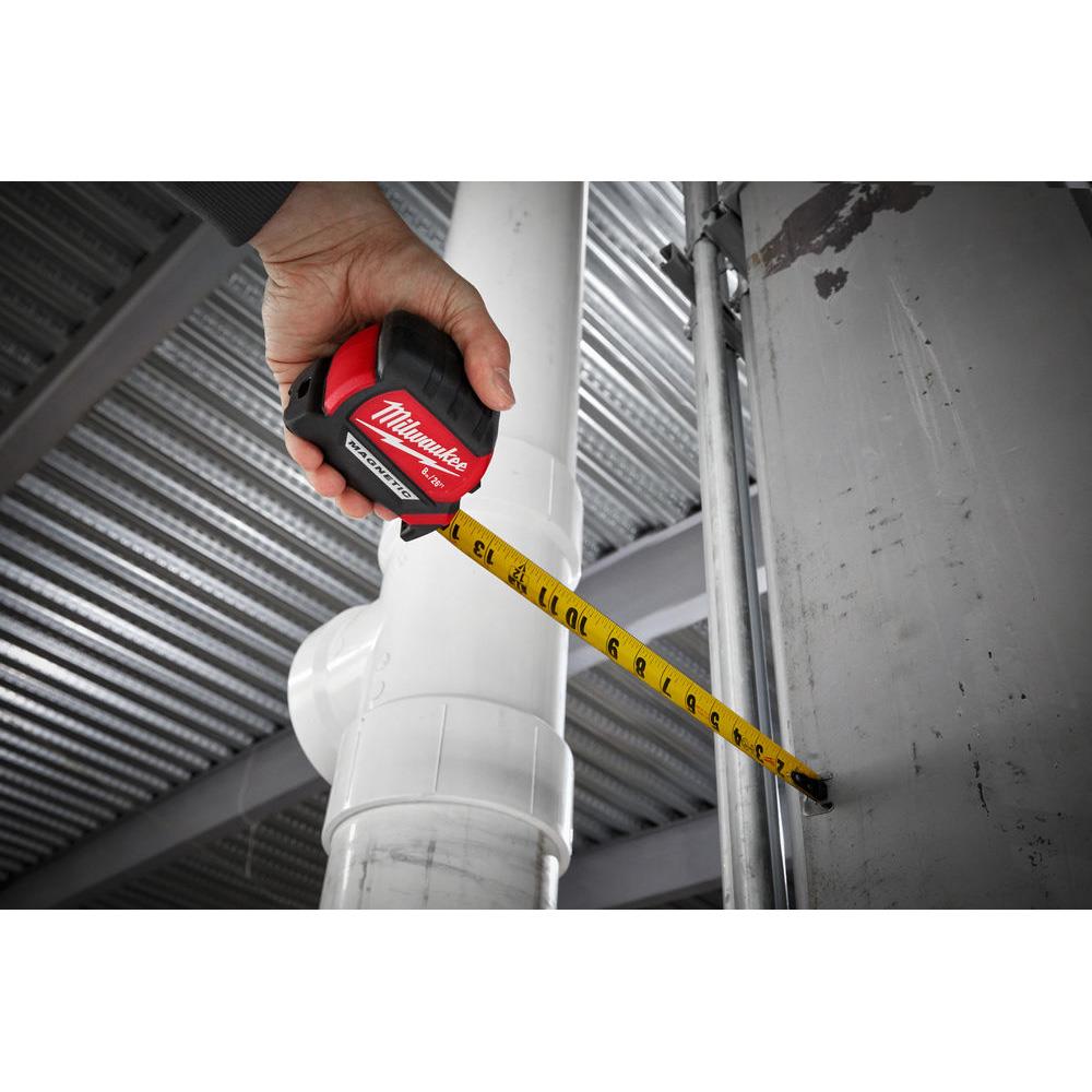 Milwaukee 4932464664 Autolock Tape Measure 8m Metric Only | Power Tool