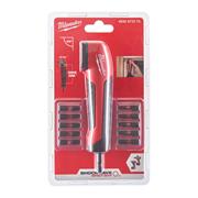 Milwaukee Shockwave Impact Right Angle Attachment with Drive Bits - 11pc - 4932471274