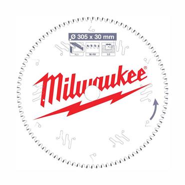 Milwaukee Circular Saw Blades For Mitre Saws - CSB MS ALU305 x 30 x 3.0 x 96TF NEG - 4932471323