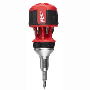 Milwaukee 8 in 1 Compact Ratcheting Multi-Bit Screwdriver - 1pc - 4932471868