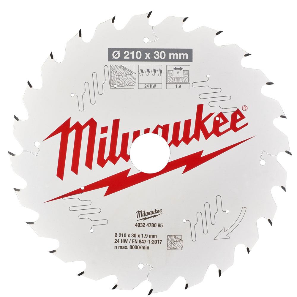 Milwaukee Circular Saw Blade For Table Saws 210X30X24T 1pc