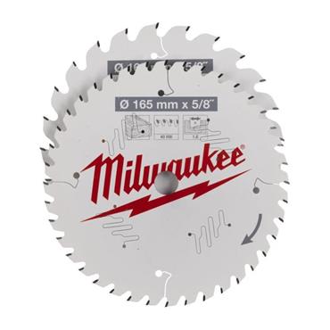 Milwaukee Circular Saw Blades - Twin Pack - 165 x 24T/40T - 2pc - 4932479837