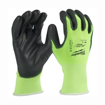 Milwaukee Hi-Vis Gloves - Cut Level A - 4932479918