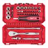 Milwaukee 1/4 Ratchet, Driver & Socket Set Metric - 38pc - 4932498381