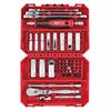 Milwaukee 1/4" Drive Ratchet, Spanner & Deep Socket Premium Set Metric - 42pc - 4932498382