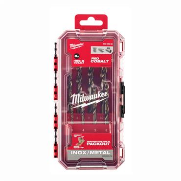 Milwaukee HSS-Cobalt Drill Bit Set with PACKOUT Case - 8pc - 4932499256