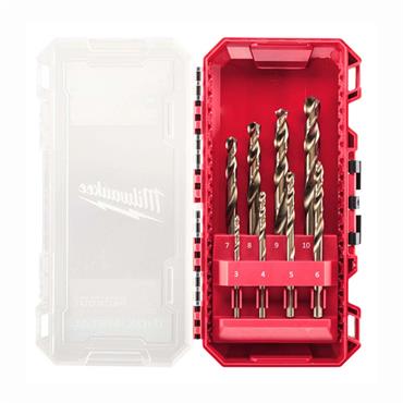 Milwaukee HSS-Cobalt Drill Bit Set with PACKOUT Case - 8pc - 4932499256