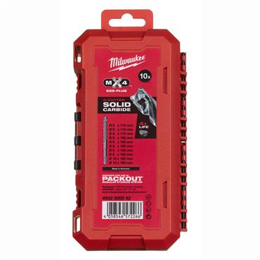 Milwaukee SDS+ MX4 Set 3-10pc 12pc - 4932500062
