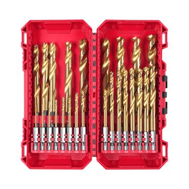 Milwaukee 4932500420 - Red Hex Shockwave HSS-TIN Metal Drill Bit - 2-13mm