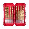 Milwaukee 4932500420 - Red Hex Shockwave HSS-TIN Metal Drill Bit - 2-13mm
