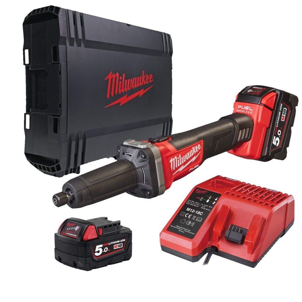 Milwaukee 18v FUEL 125mm Straight Die Grinder M18FDG502X 4933459108 Powertool.ie Ireland