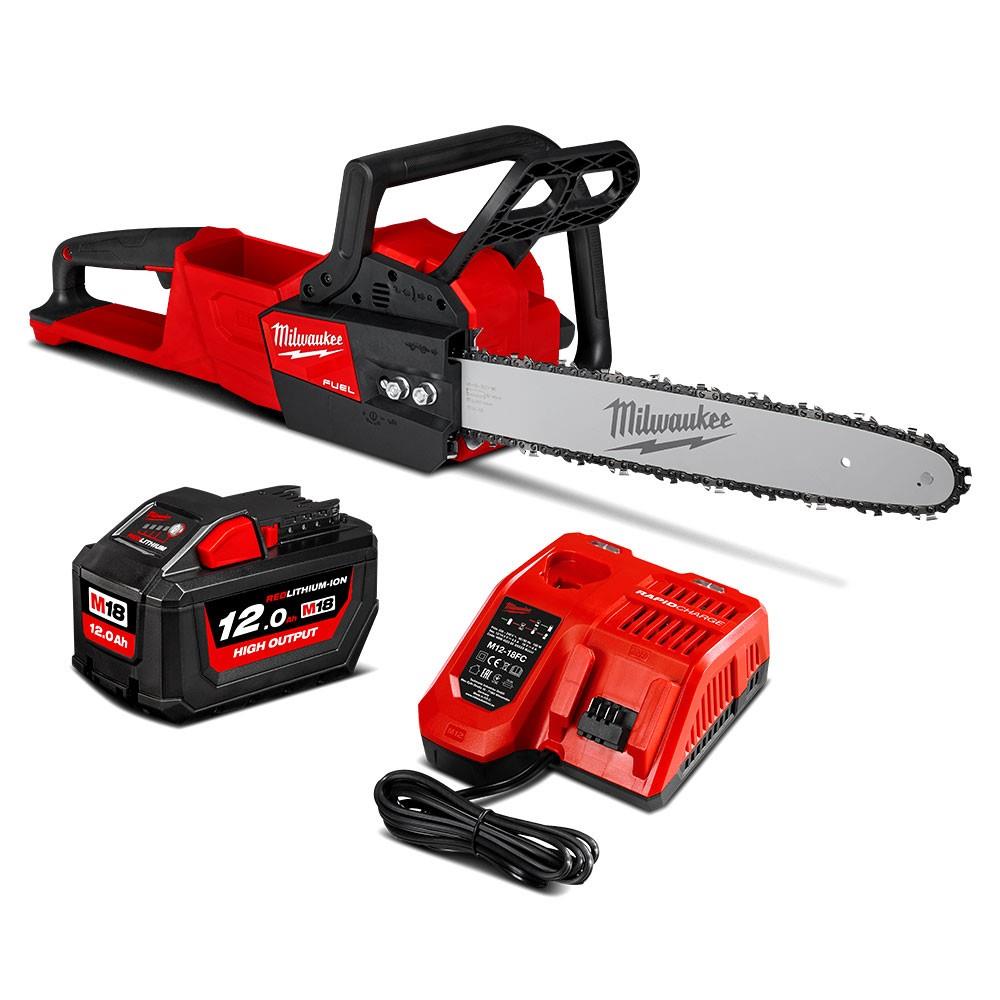 Milwaukee 18v FUEL Brushless Chainsaw 40cm 1x12Ah Battery/Charger