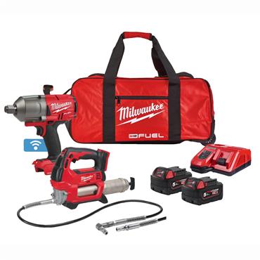 Milwaukee M18ONEPP2Q-502B - P Pck - 2 x M18 B5 Batts, M12-18 FC Charger, CTR Bag - 4933480467