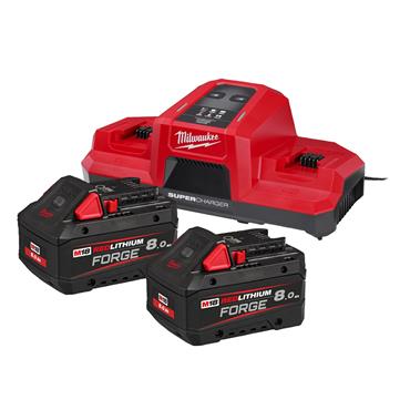 Milwaukee M18 FORGENRG-802DBSC - M18 FORGE - Batteries & Charger Kit - 4933498617