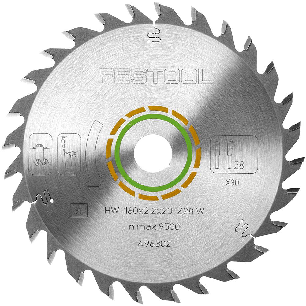 Festool Universal saw blade 160x2,2x20 W28 Powertool.ie Ireland