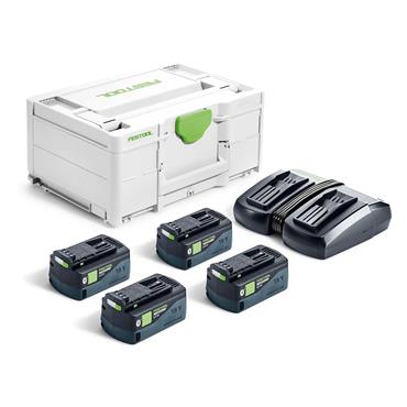 Festool Energy Set - SYS 18v - 4xHP5,0 | TCL6DUO - 578682