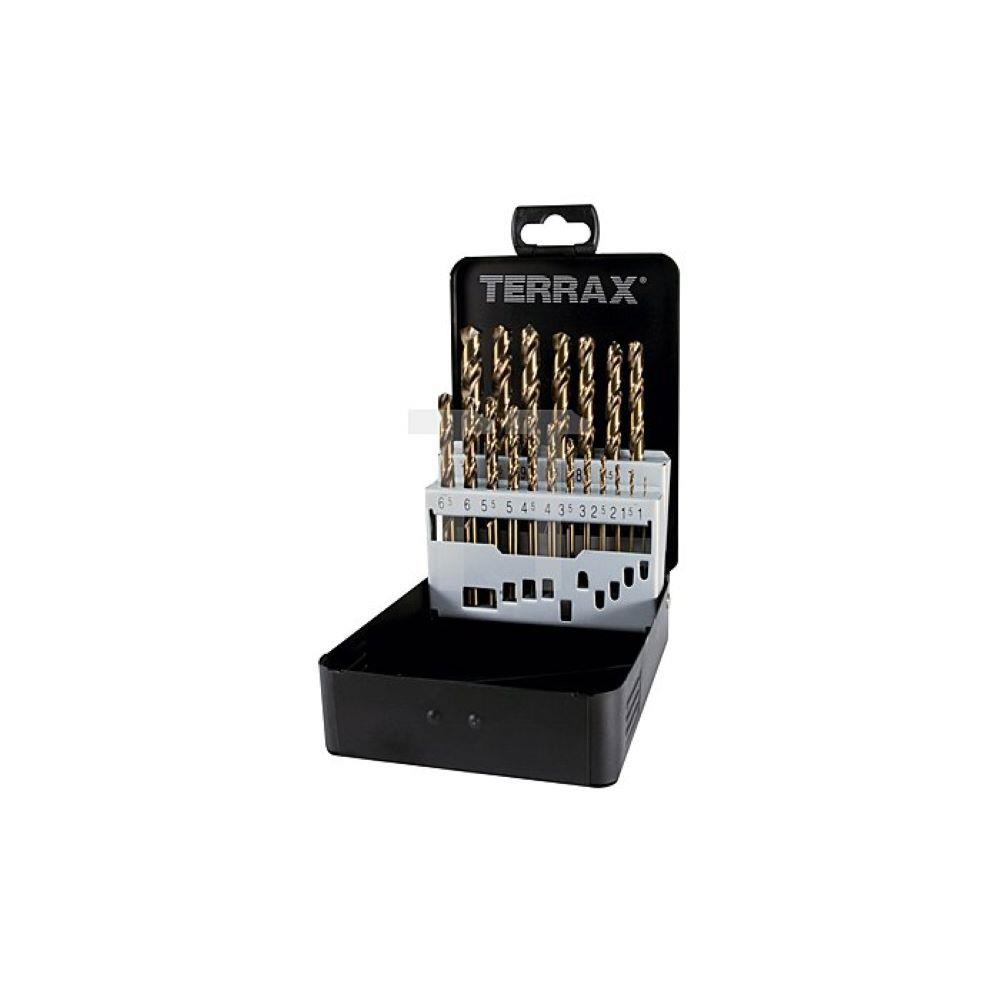 Terrax by Ruko A215214 Cobalt Steel Drill Bit Set 110mm 19 pieces in