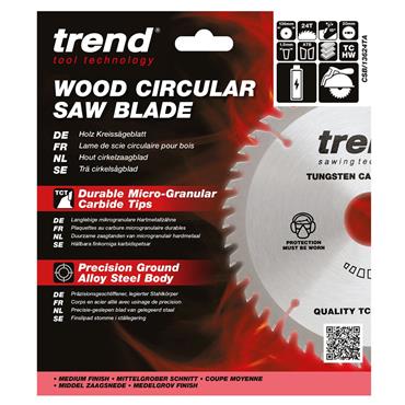 Trend Craft Thin Saw Blade - 136mmD x 24T x 20B x 1.5Kerf - CSB/13624TA