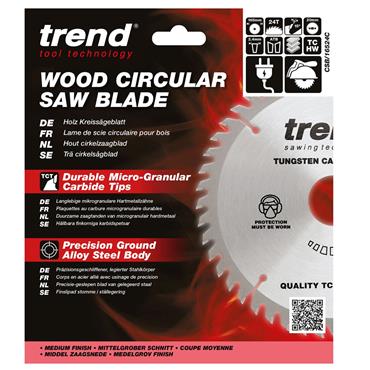 Trend Craft Saw Blade - 165mm x 24 Teeth x 15.88 Thin - CSB/16524TC