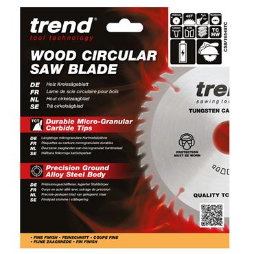 Trend Craft Pro Sawblades - Cordless - 165mm x 48Teeth x 15.88 Thin - CSB/16548TC