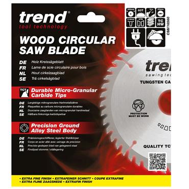Trend Craft Saw Blade - 165mmD x 60T x 20 B - CSB/16560