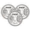 Trend Craft Pro Sawblades 3xPack - 165mm diameter - Circular Saws ATB CSB/16548B - CSB/165/3PK/A