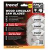 Trend Craft Pro Sawblades 3xPack - 165mm diameter - Circular Saws ATB CSB/16548B - CSB/165/3PK/A