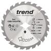 Trend Craft Saw Blade - 190mm x 24 Teeth x 5/8 Thin - Wormdrive - CSB/19024TW