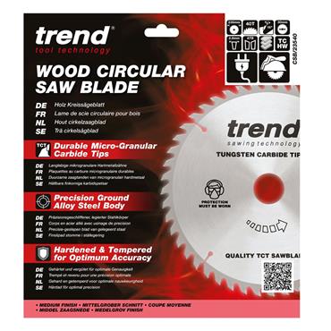 Trend Craft Saw Blade - 235mm x 40 Teeth x 30mm Thin - CSB/23540