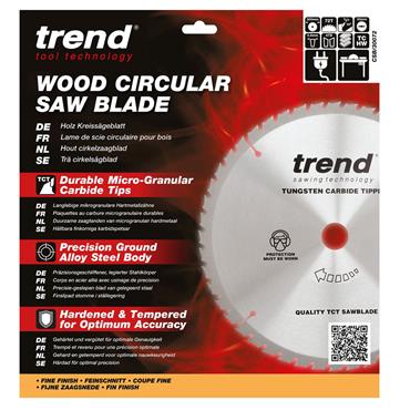 Trend Craft Saw Blade - 300mm x 72 Teeth x 30mm Thin - CSB/30072