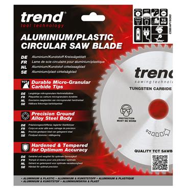Trend Craft Almin & Plastic Saw Blade - 190mmD x 60T x 30B x 2.8Kerf - CSB/AP19060